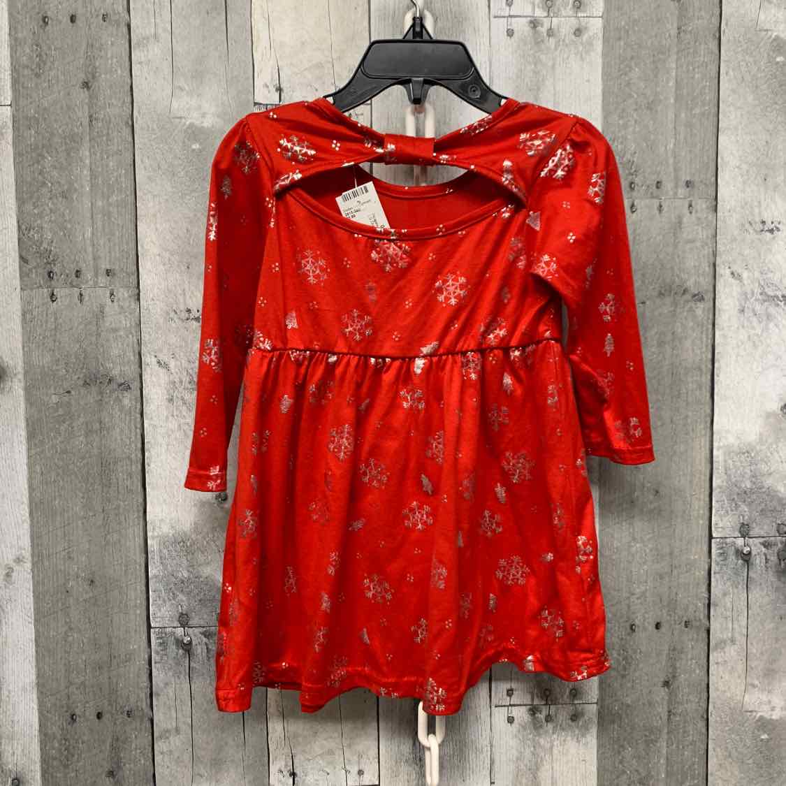 Size 24 Months Red Print Picapino LS Dress
