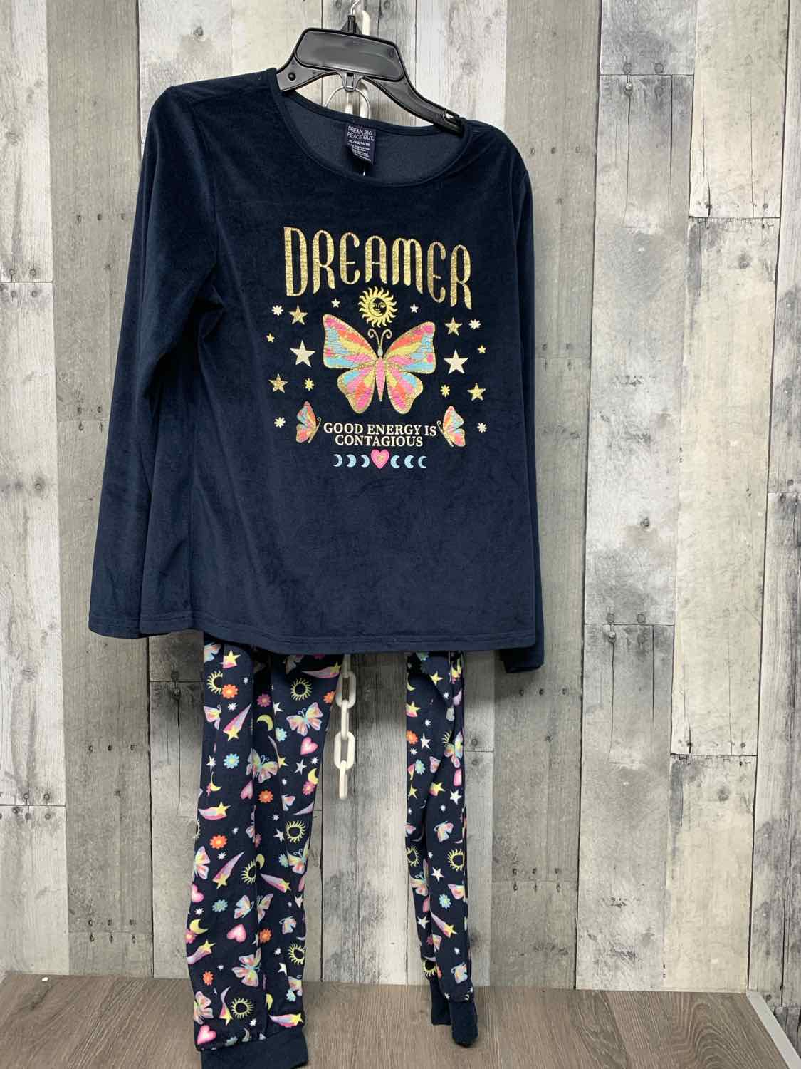 Size 14/16 Navy Print B Brand 2pc PJs