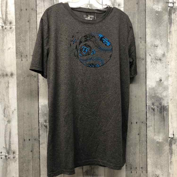 Size XLarge Gray/Blue Sport Brand T Shirt