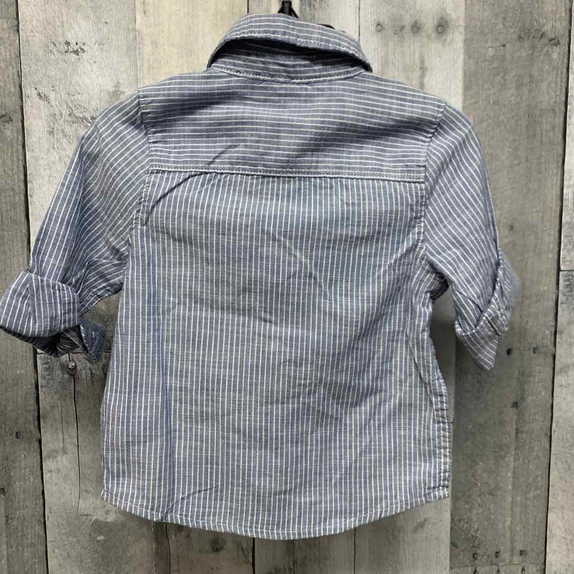 Size 18 Months Blue/White Osh Kosh LS Button Up