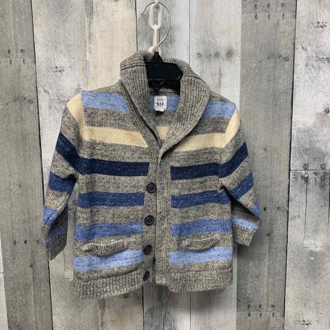 Size 18-24 Months Gray/Blue Gap Sweater