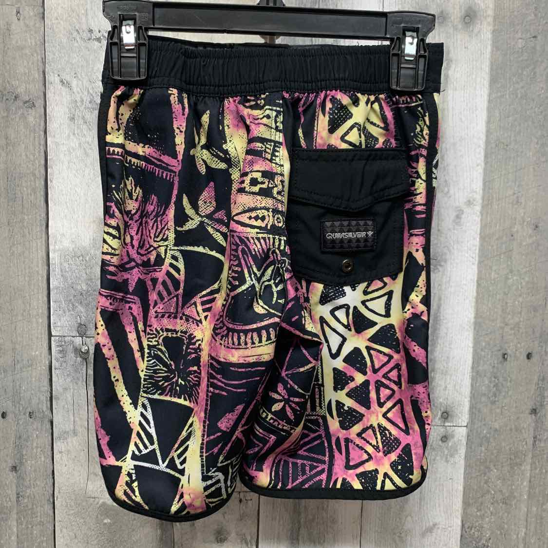 Size 5 Black/Purple Quiksilver Swim Trunks