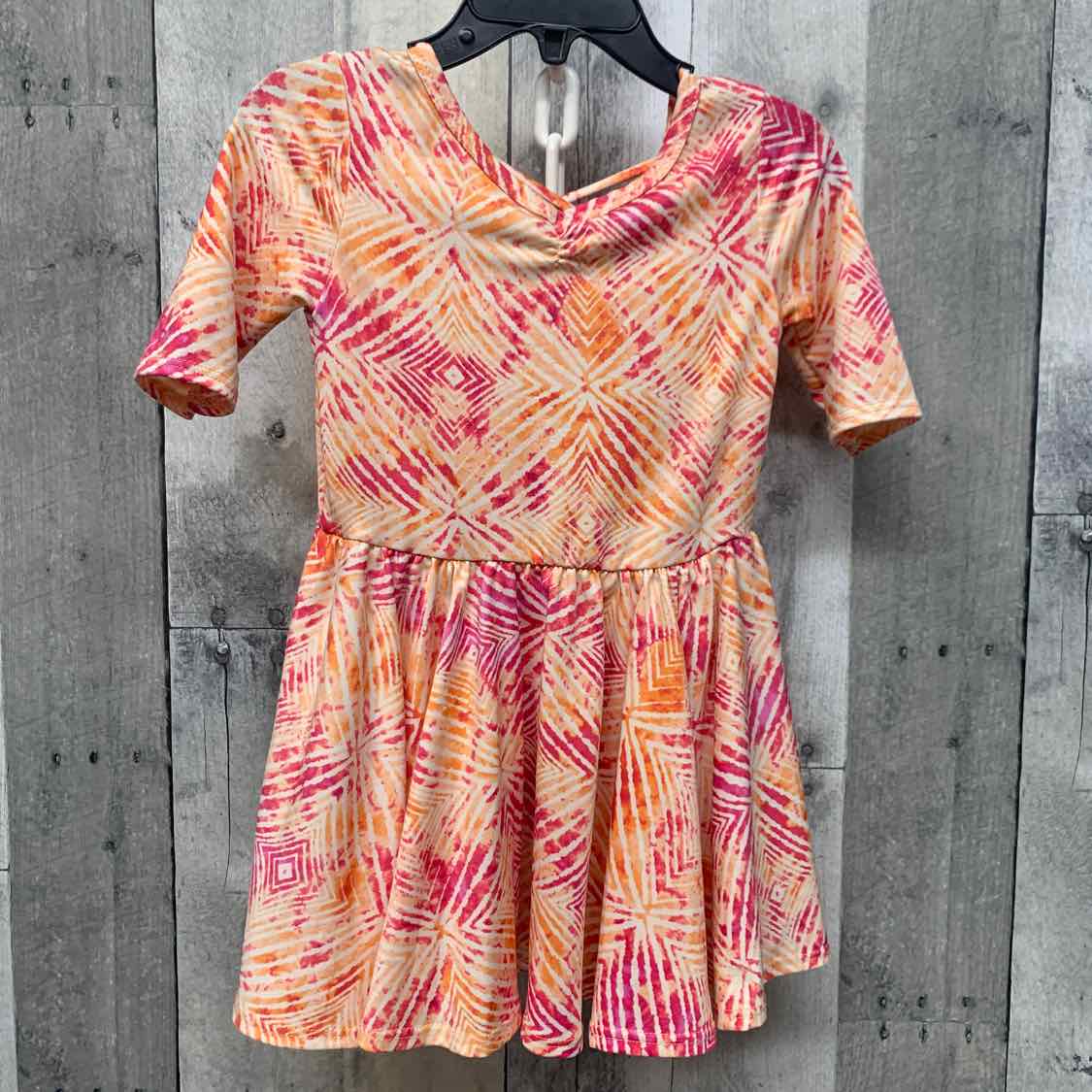 Size 2T Orange/Pink Dot Dot Smile Dress