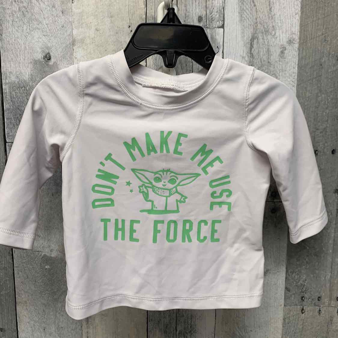 Size 3-6 Months White Graphic Gap Swim Top