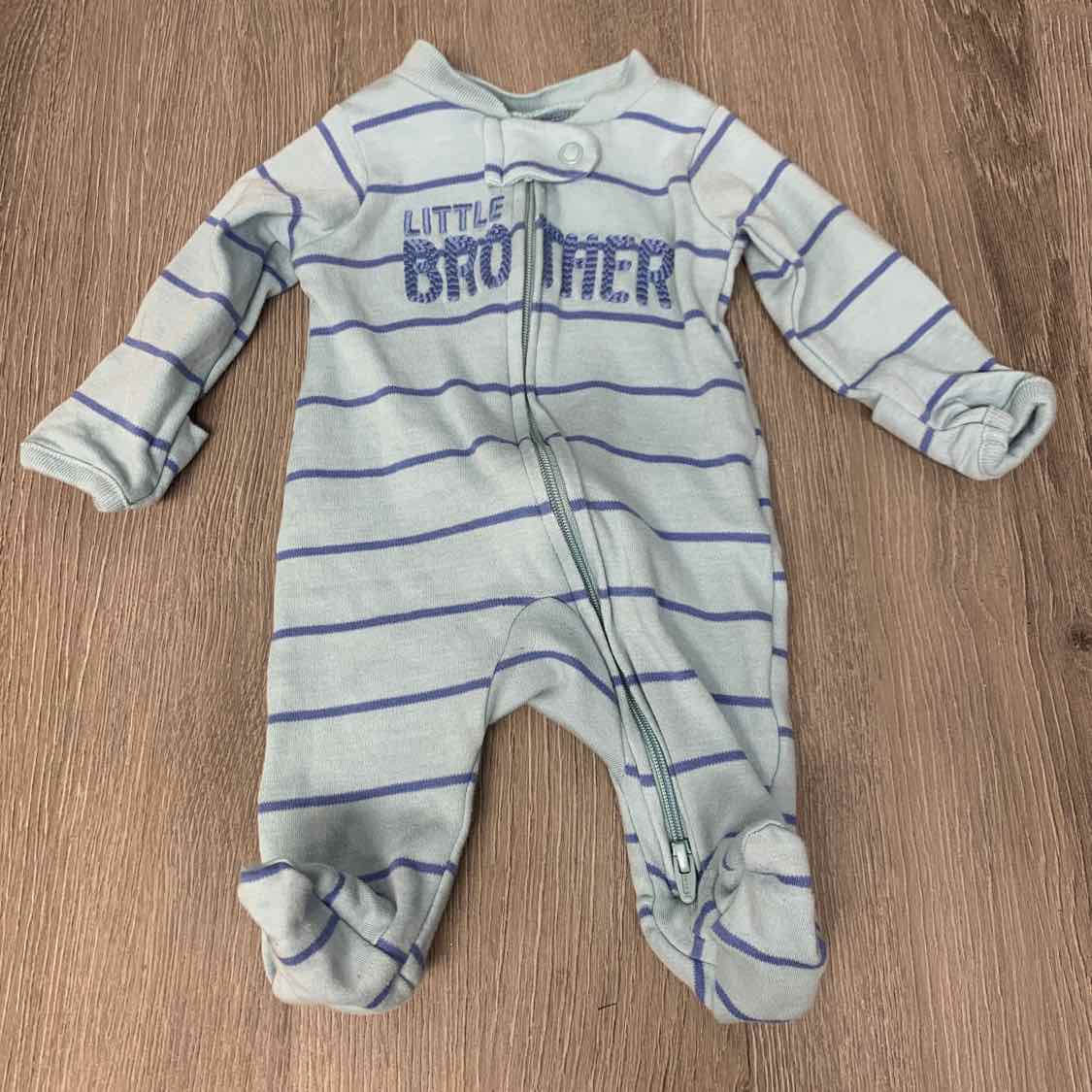 Size Preemie Blue Child of Mine Footy PJs