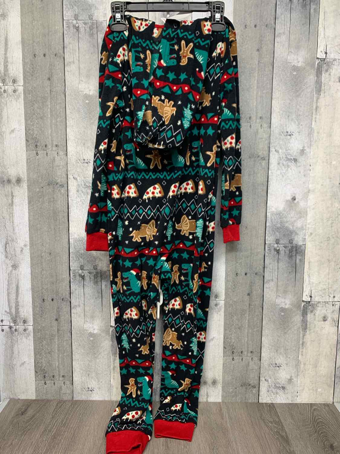 Size Small Black Graphic Cat & Jack Footy PJs