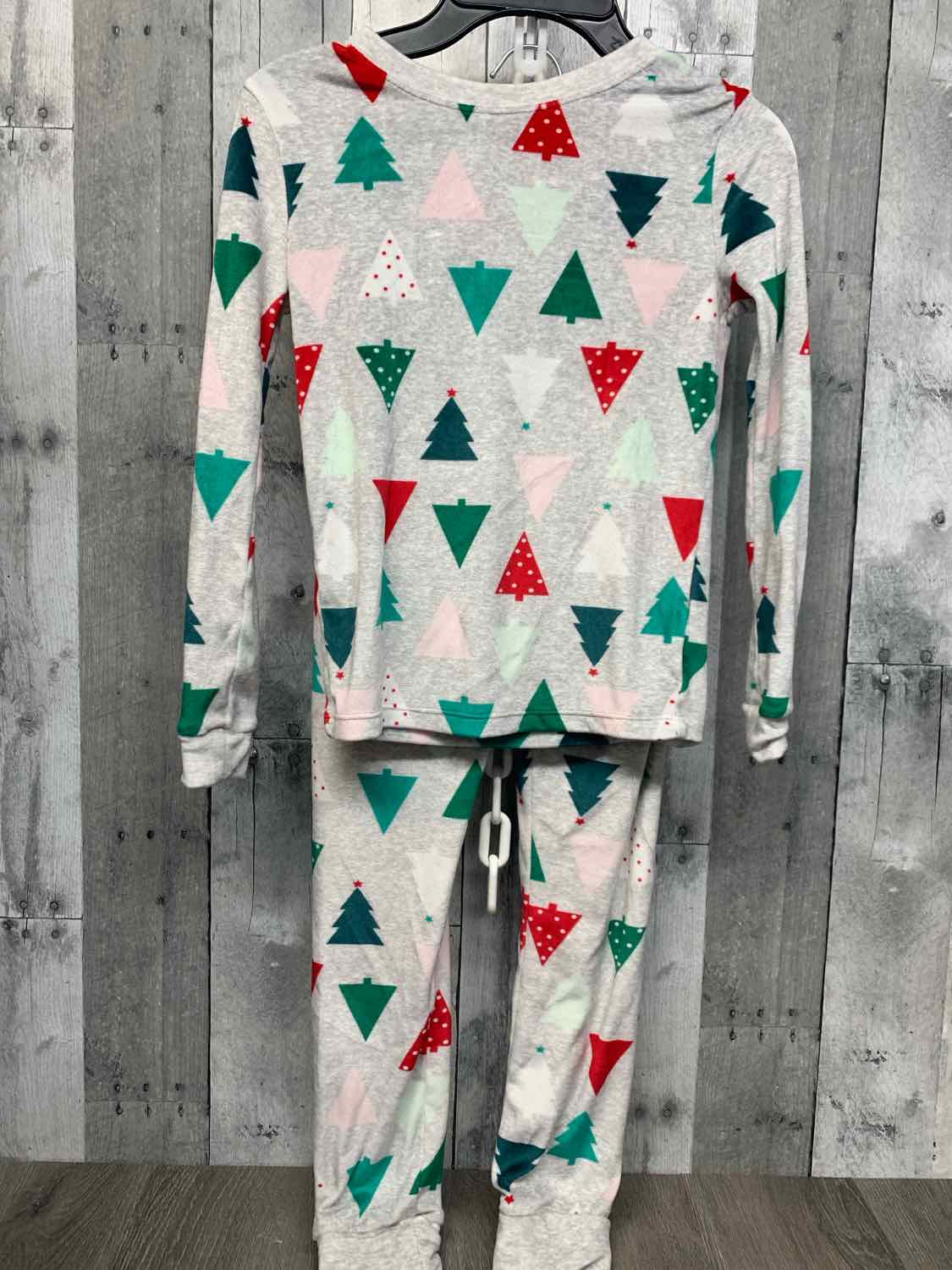 Size 8 Gray Print Wonder Nation 2pc PJs