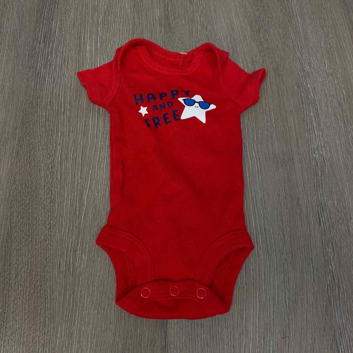 Size Preemie Red Graphic Child of Mine Bodysuit