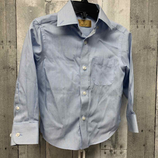 Size 2/3 Blue/White Class Club LS Button Up