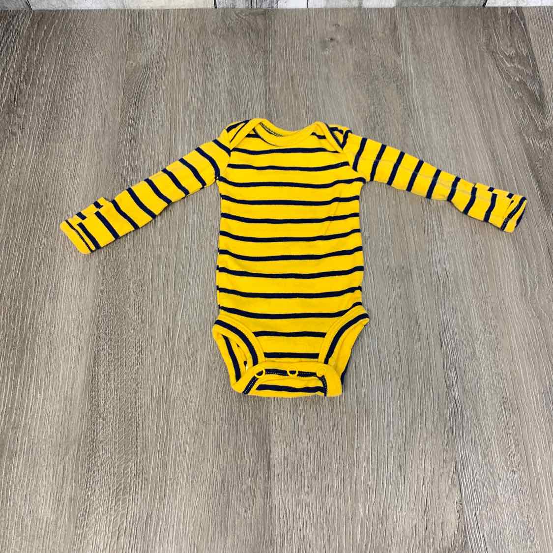 Size Preemie Yellow Striped Carter's Onesie - OodlesCB