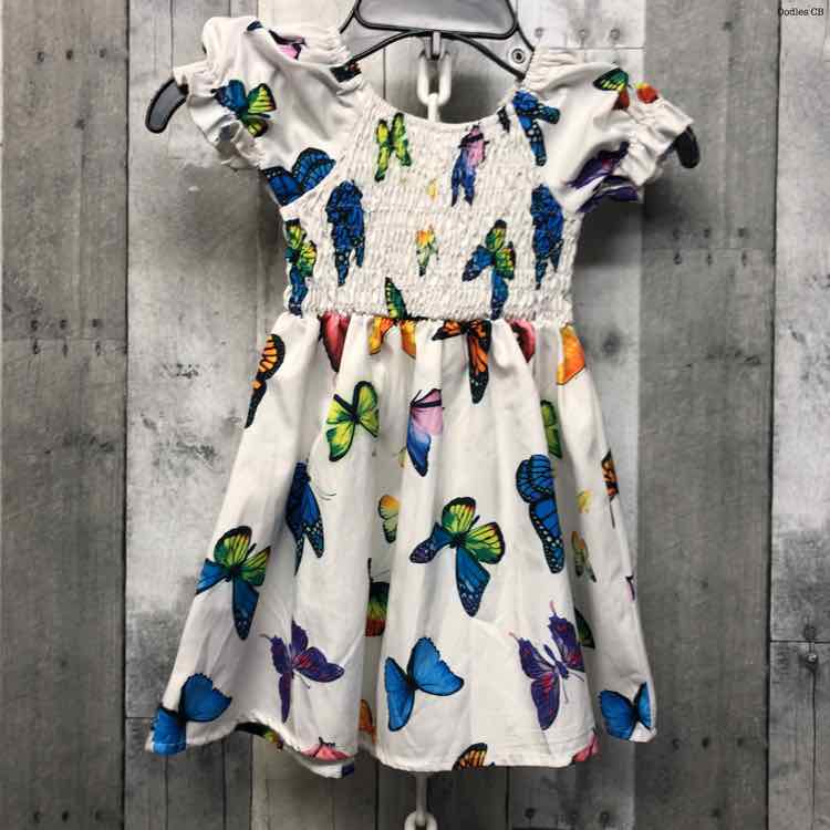 Size 2T White Print B Brand Dress
