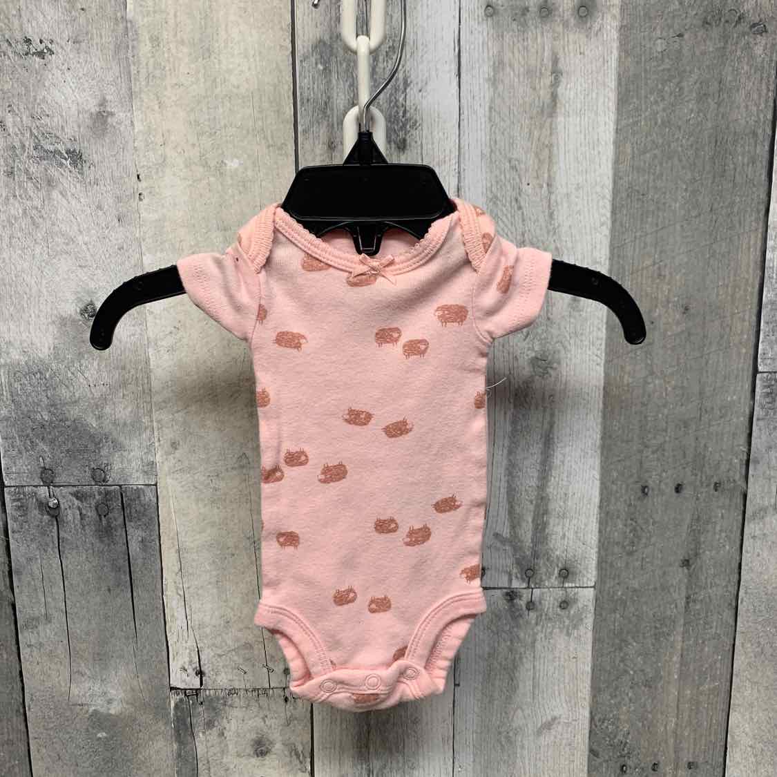 Size Preemie Pink Print Child of Mine Bodysuit