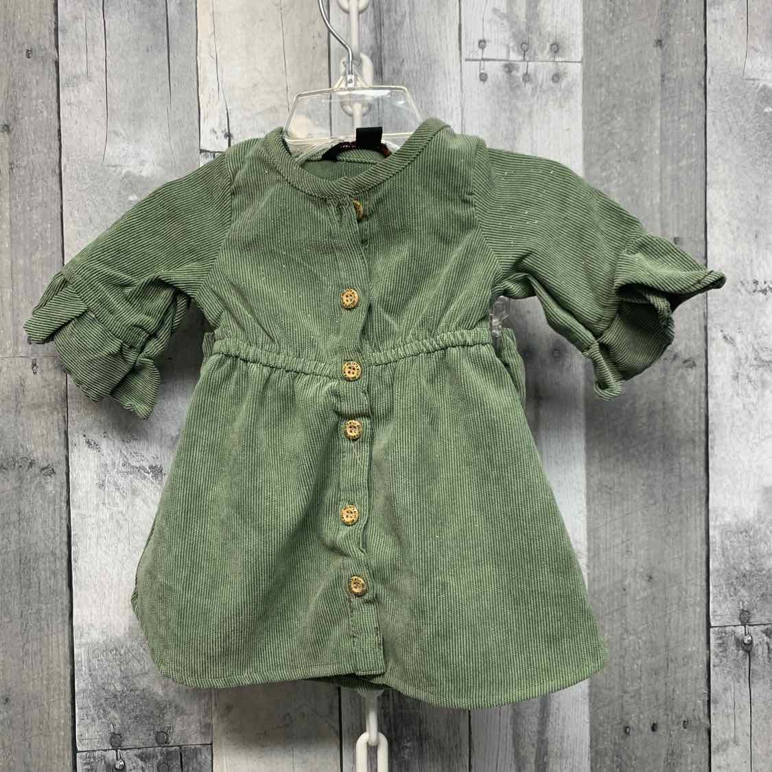 Size 6-9 Months Green B Brand 2pc Dress