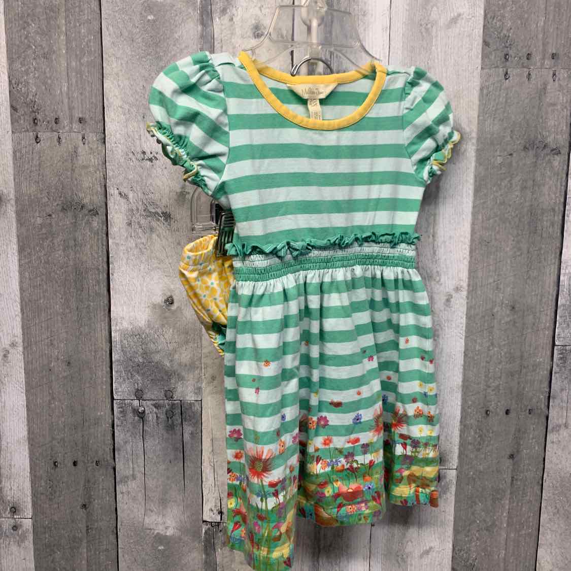 Size 18-24 Months Green Striped Matilda Jane 2pc Dress