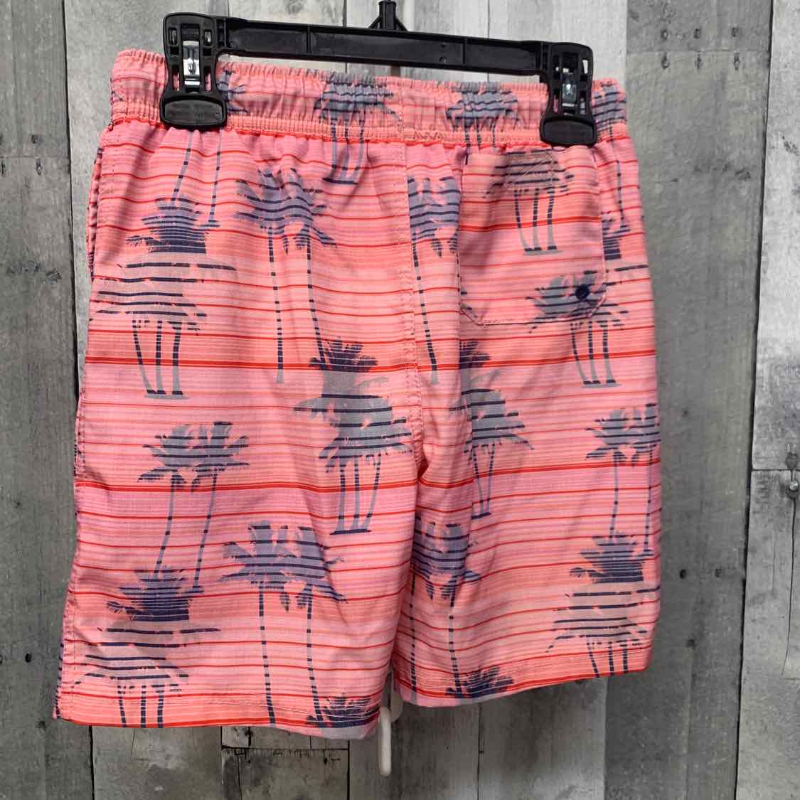 Size 7 Pink Print B Brand Swim Trunks - OodlesCB