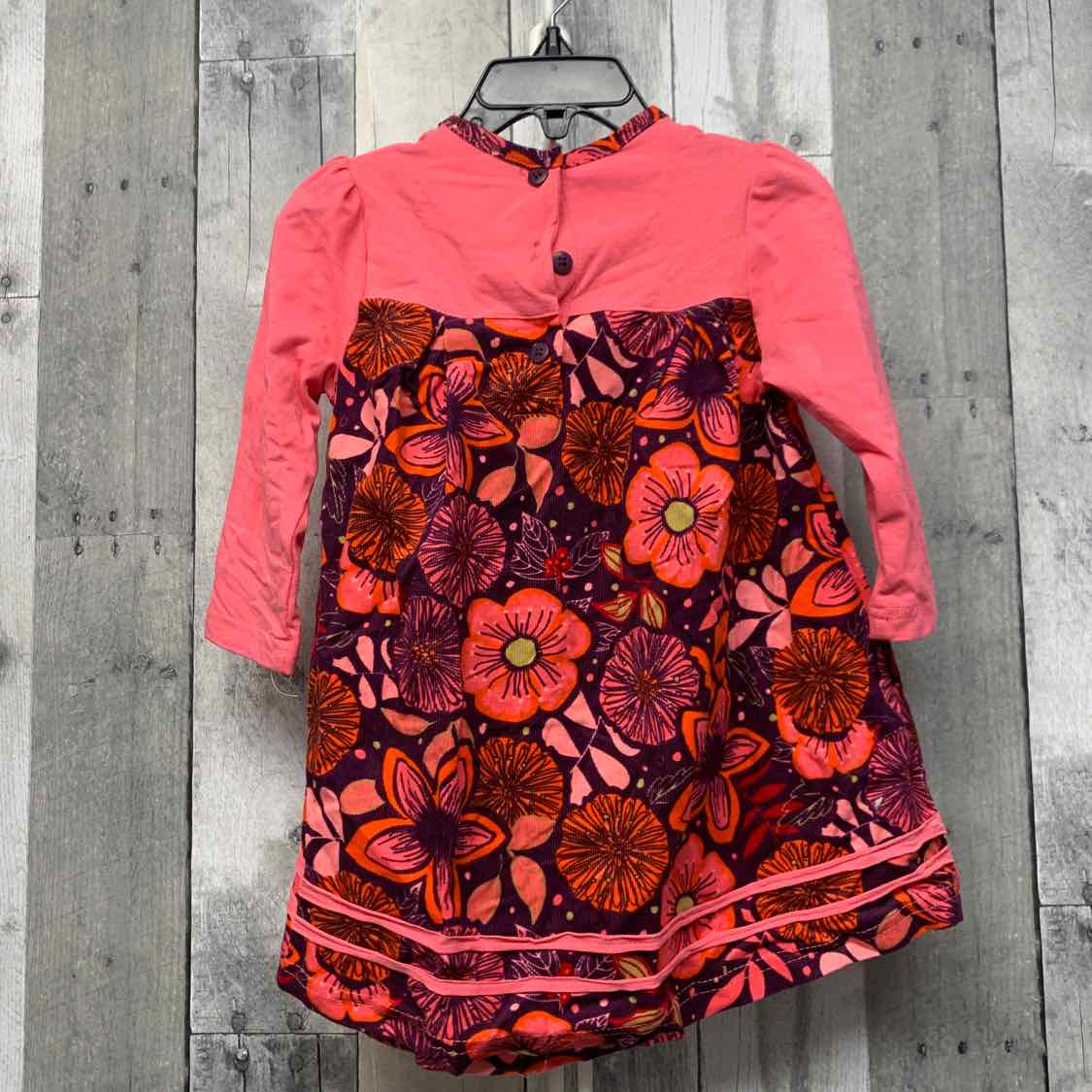 Size 24 Months Pink/Purple B Brand LS Dress