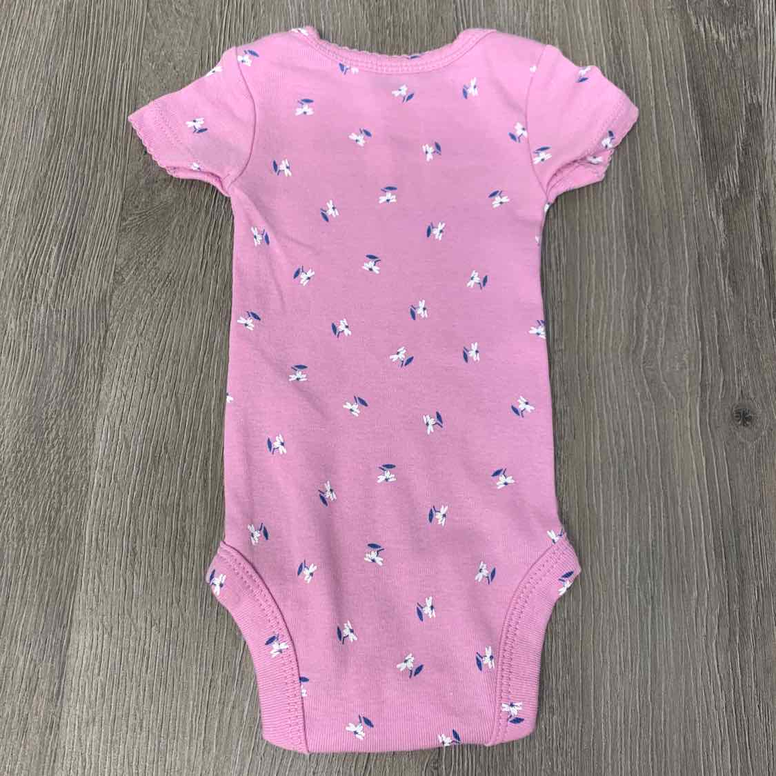 Size Preemie Purple Floral Print Carter's Bodysuit