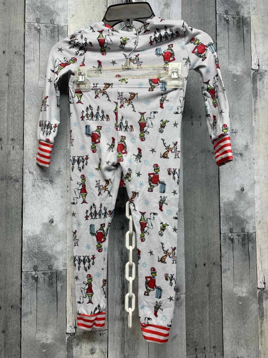 Size 4T White/Red Dr Seuss 2pc PJs