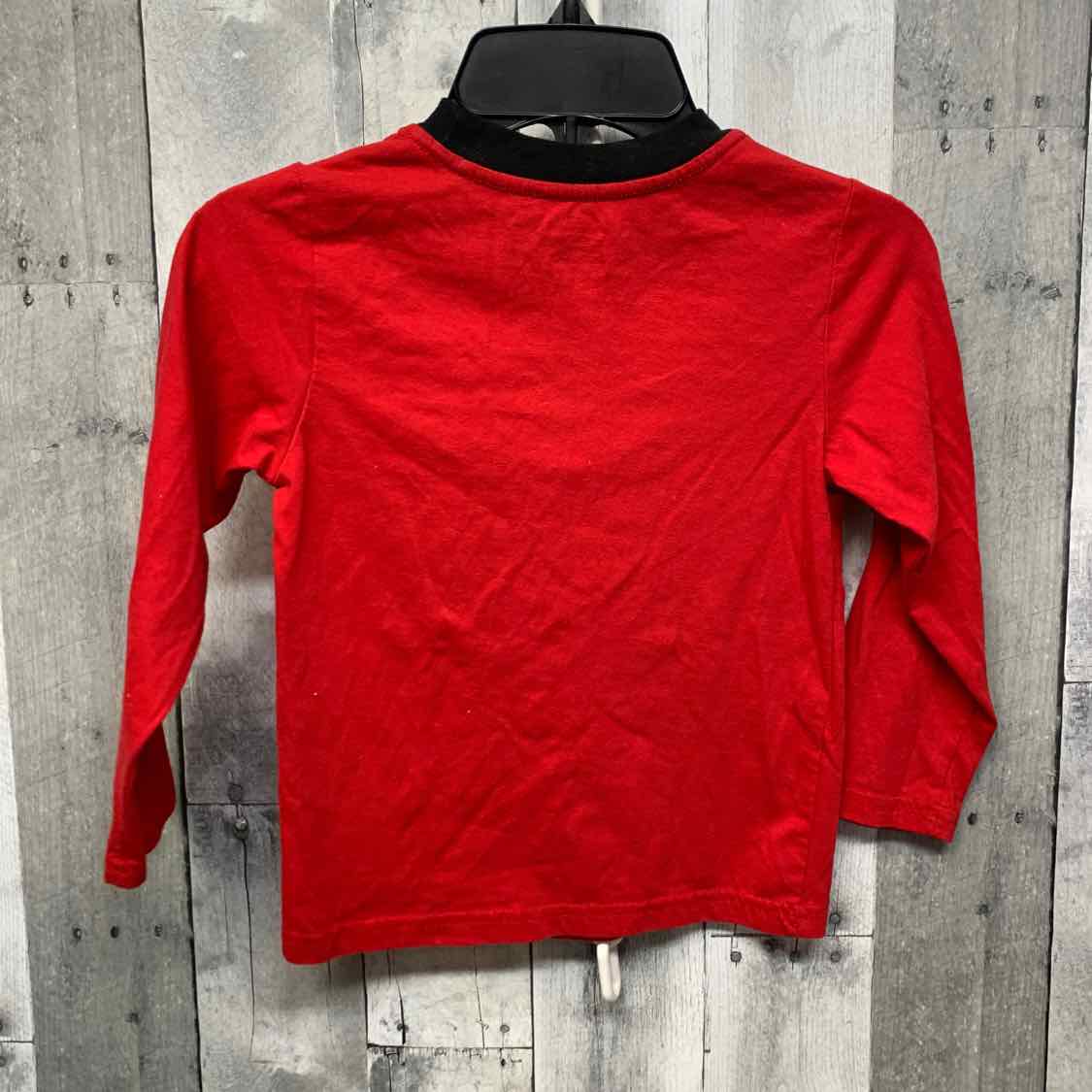 Size 5T Red/Black Holiday Brands Long Sleeve Shirt