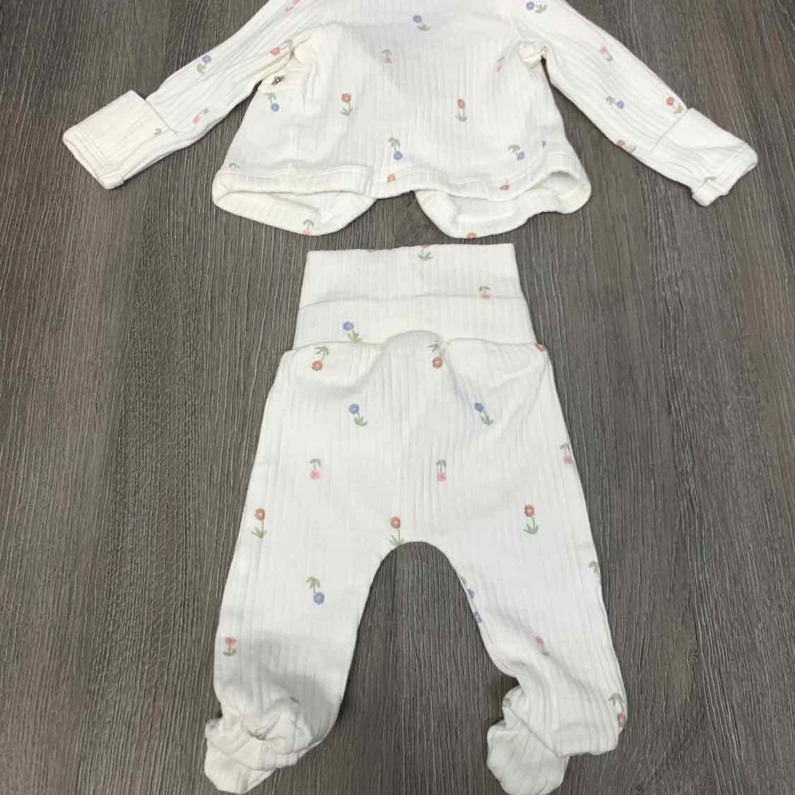 Size Preemie White Print Just One You Shirt/Pants