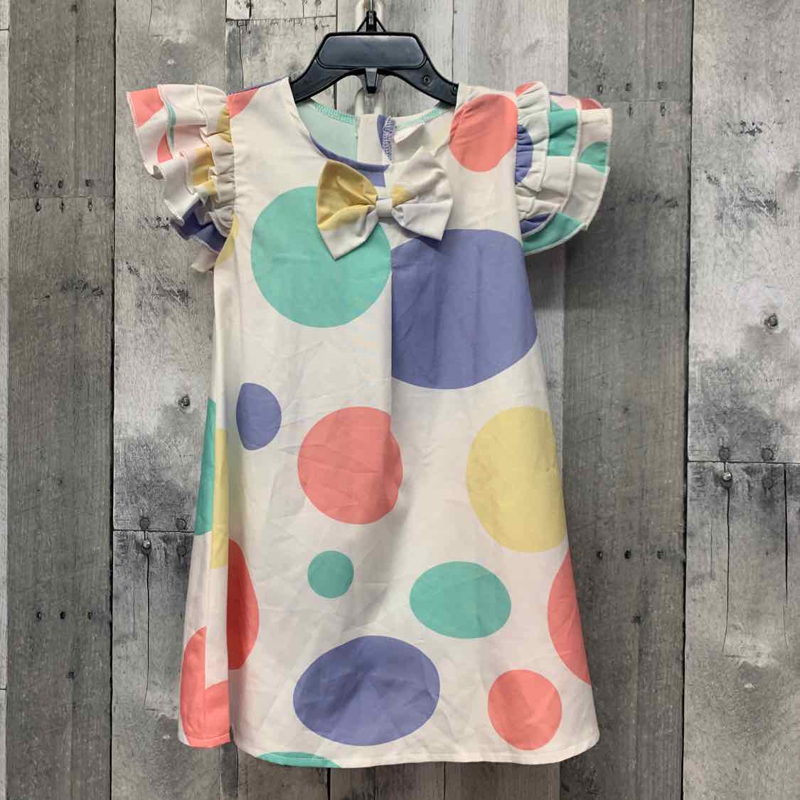 Size 18-24 Months White/Pink B Brand Dress