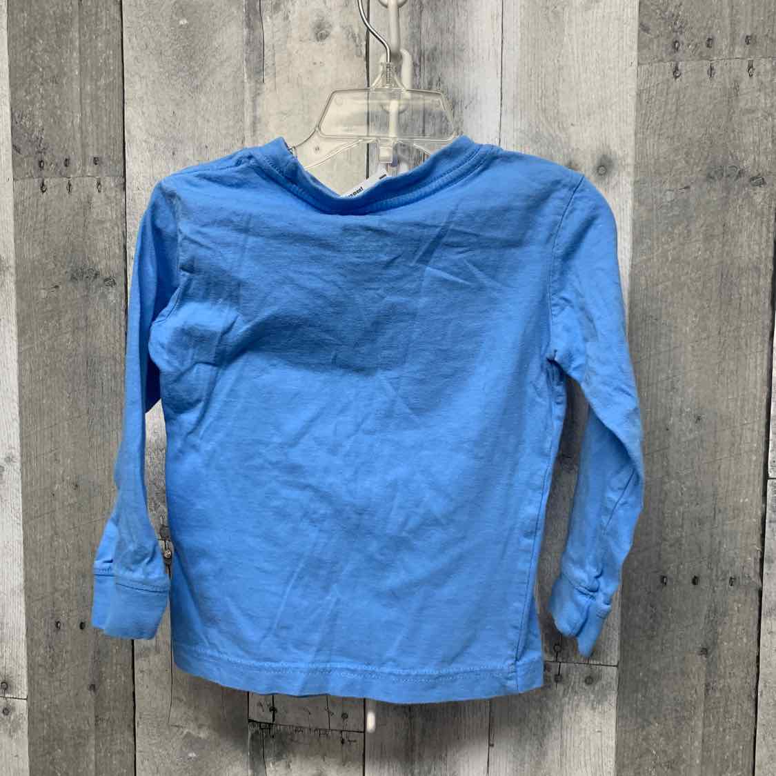 Size 3T Blue Graphic Levi Long Sleeve Shirt