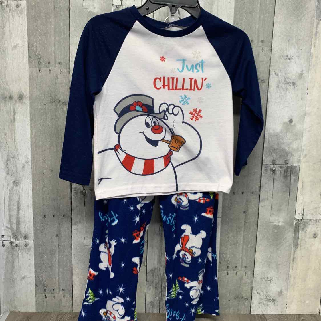 Size 6 Navy/White Holiday Brands 2pc PJs