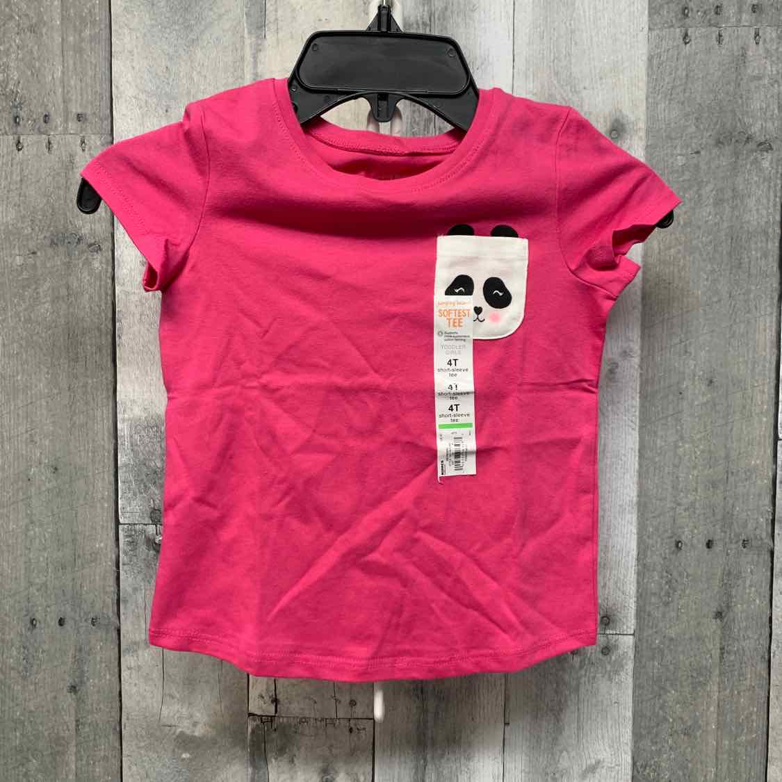 Size 4T Pink Graphic Jumping Beans Short Sleeve Shirt - OodlesCB