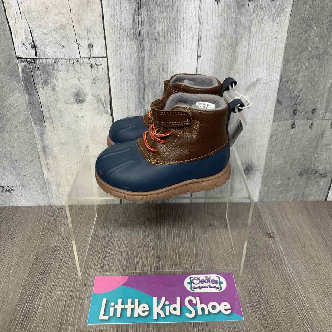 Size 4 Brown/Navy Just One You Boots - OodlesCB