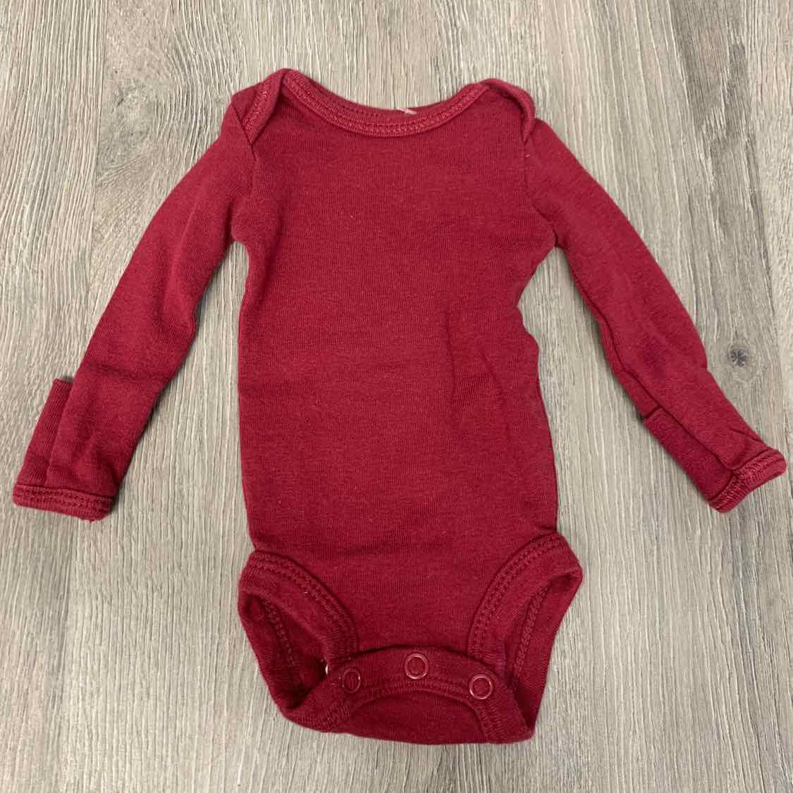 Size Preemie Red Carter's Bodysuit