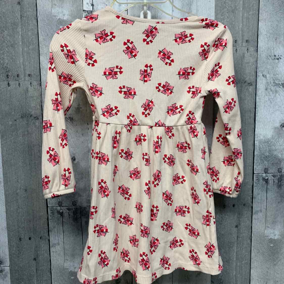Size 4T Ivory Graphic Old Navy LS Dress