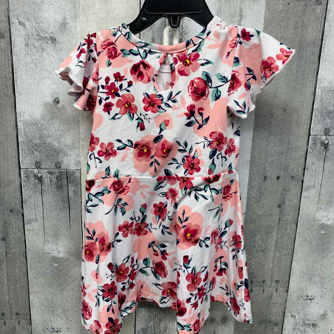 Size 2T White Floral Print B Brand Dress