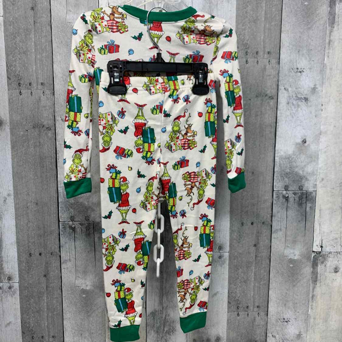 Size 3T Green/Red B Brand 2pc PJs