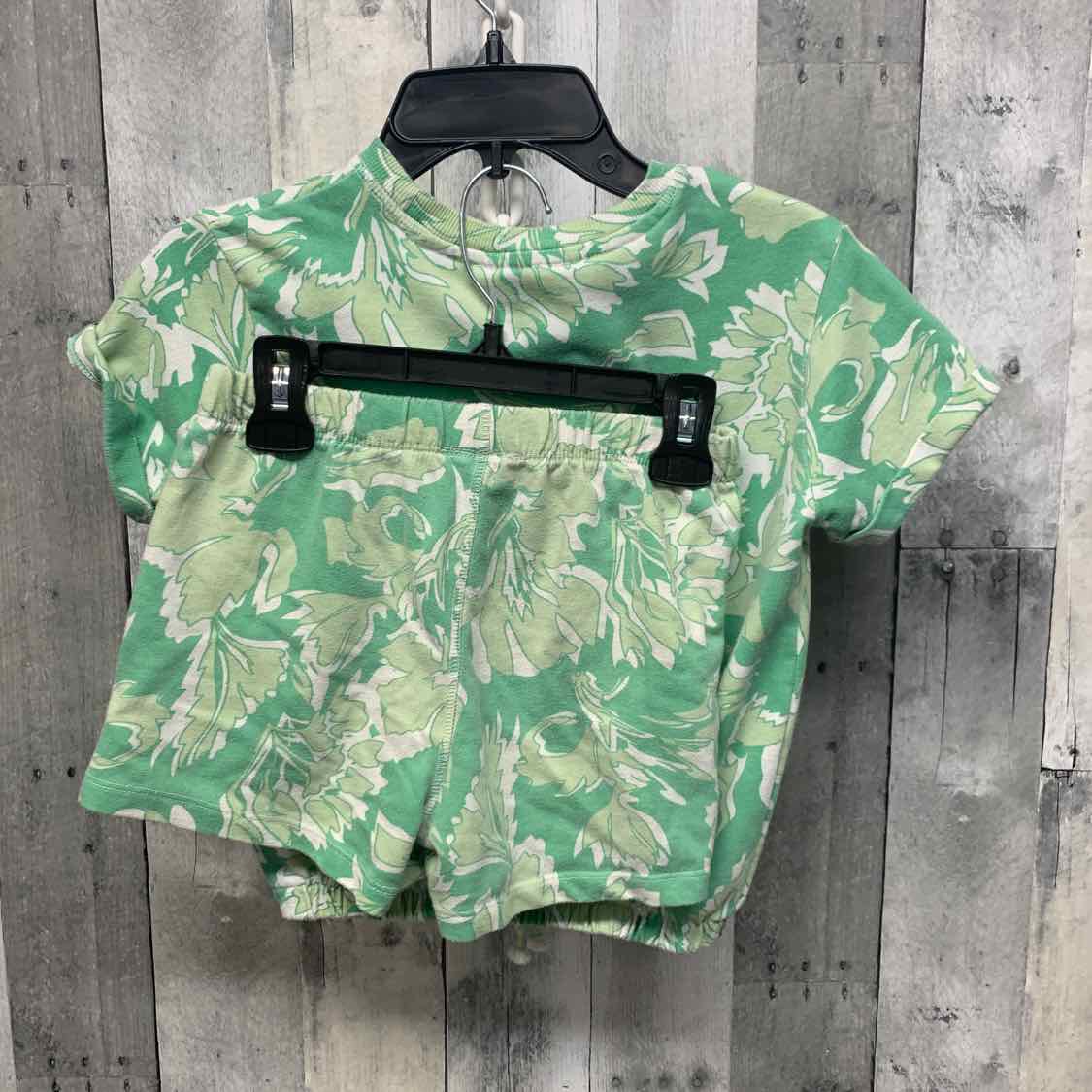 Size 8 Green Print Jessica Simpson Shirt/Shorts