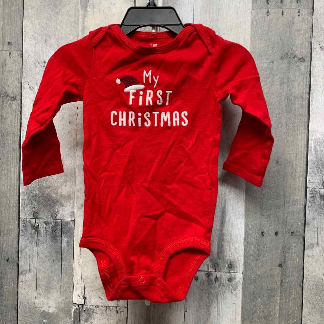 Size 12 Months Red Just One You Bodysuit