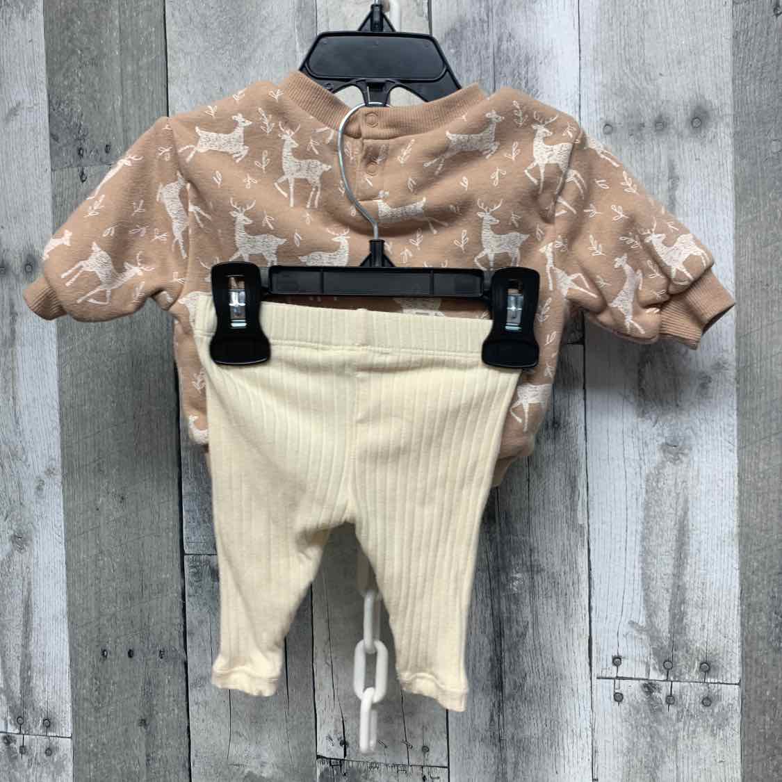 Size Newborn Tan/Ivory Grayson Threads Shirt/Leggings