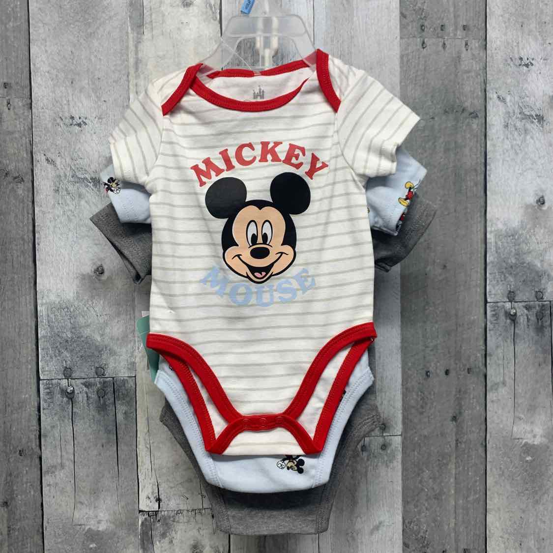 Size 3-6 Months Gray/Blue Disney Bodysuit