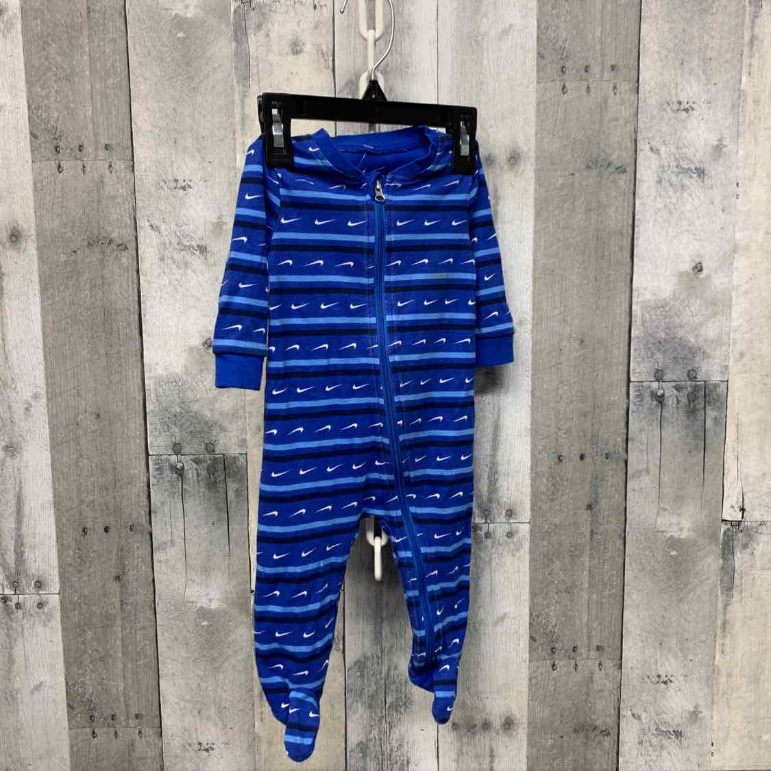 Size 6 Months Blue Print Sport Brand Footy PJs