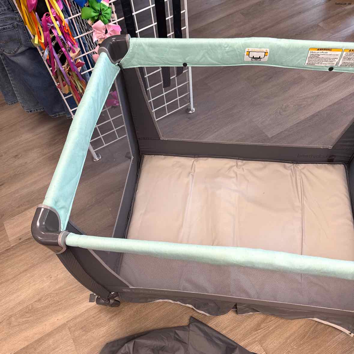 Baby Trend Mint/Gray Pack N Play