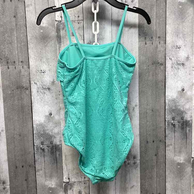 Size 12 Mint Justice Swim Suit - 1pc - OodlesCB