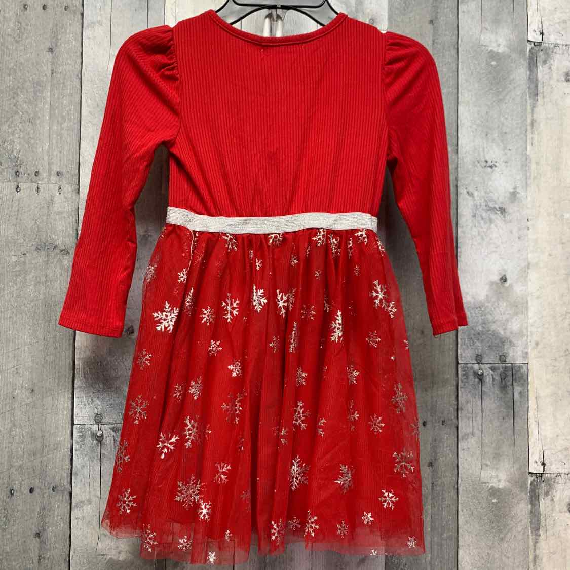 Size 5 Red/Silver Young Hearts Dress