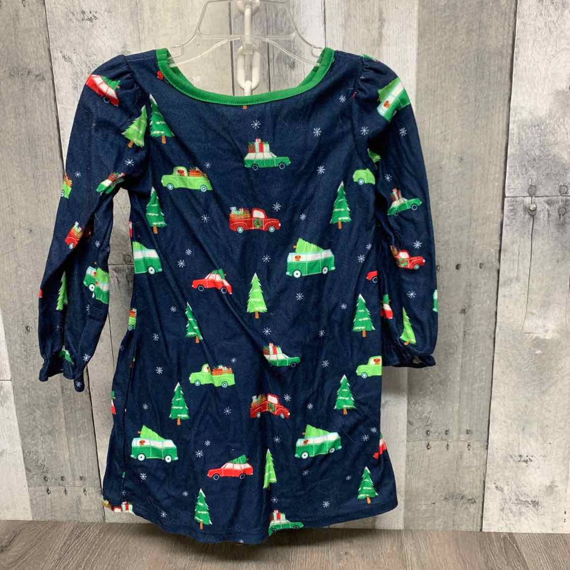 Size 3T Navy/Green Holiday Brands Nightgown