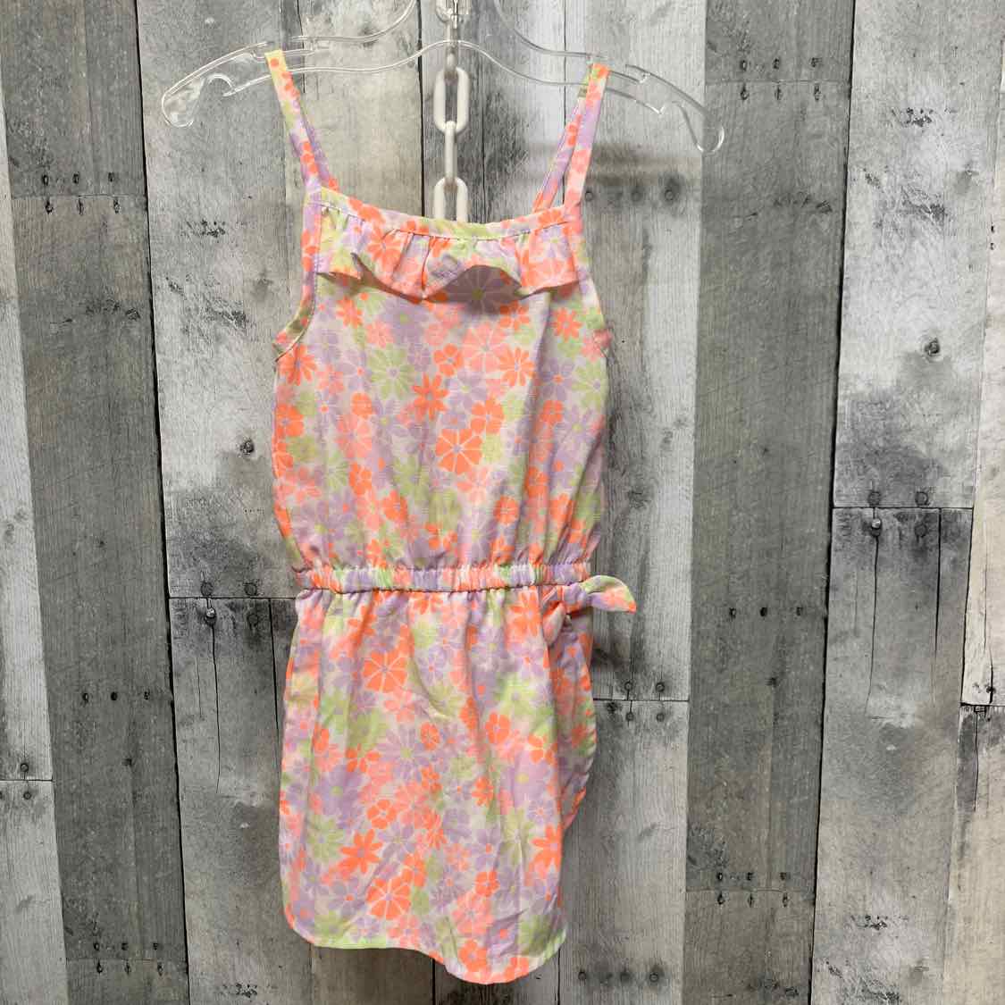 Size 5 White/Purple Little Lass Romper