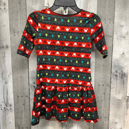 Size 6/6X Gray Print Disney Dress - Knit