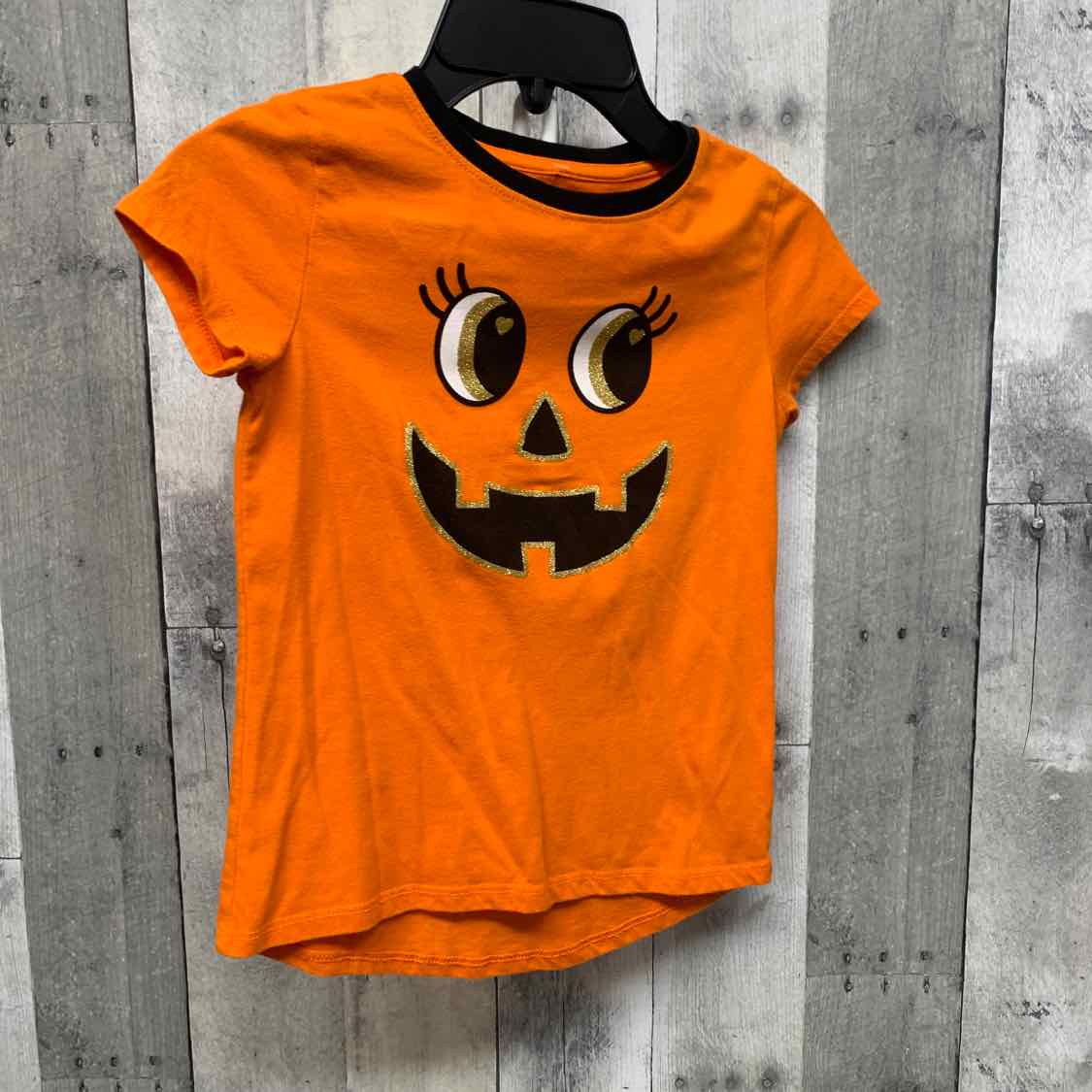 Size 6/6X Orange Graphic Holiday Brands T Shirt