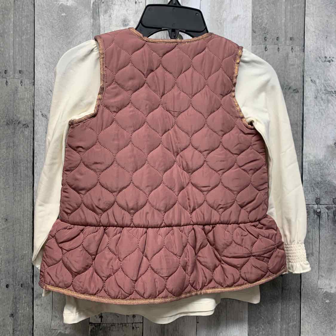 Size 4 Purple/White Name Brand 2pc Top