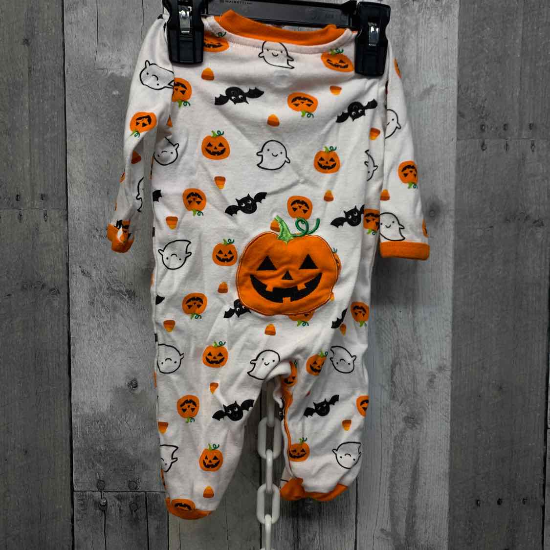 Size 0-3 Months White/Orange Koala Baby/Kids Footy PJs
