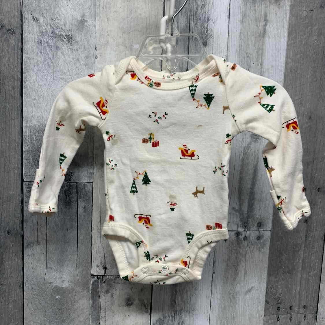 Size Newborn White Graphic Carter's Bodysuit - OodlesCB