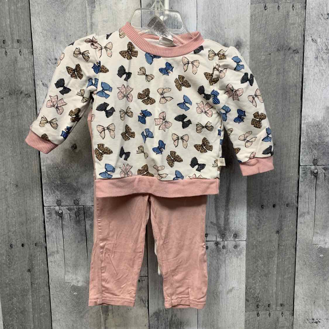 Size 3-6 Months White/Pink Name Brand Shirt/Pants