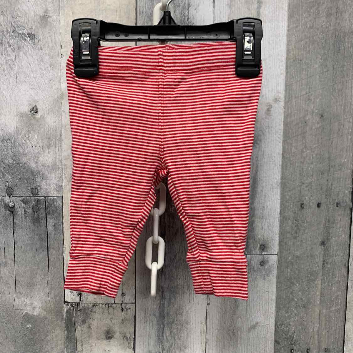 Size 3 Months Red Striped Carter's Pants